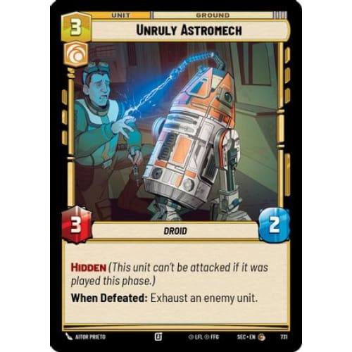 Unruly Astromech (Foil) (731)  Foil