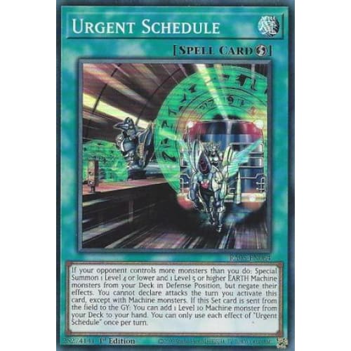 Urgent Schedule - RA05-EN064 Super Rare 1st Edition
