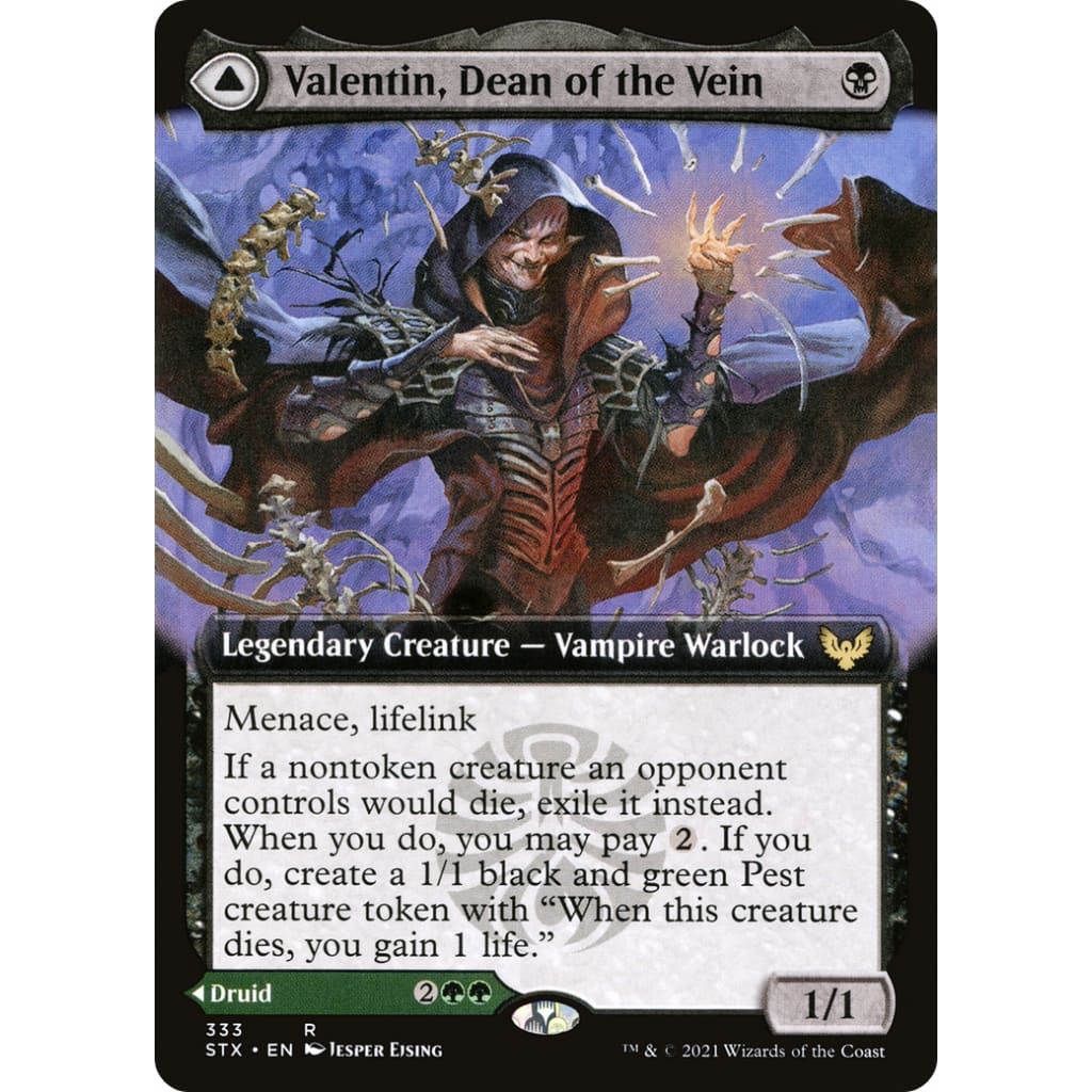 Valentin, Dean of the Vein (Extended Art) (STX-333): (Extended Art) Foil - Image 3