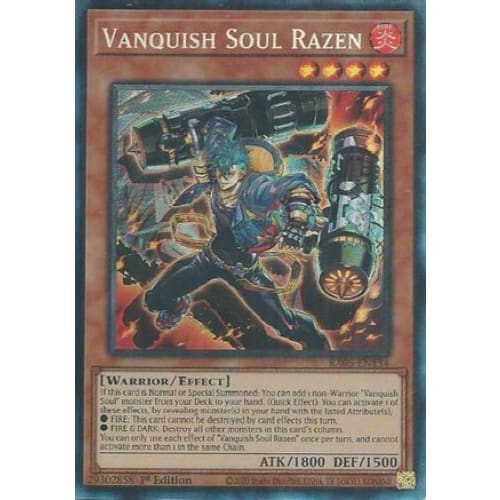 Vanquish Soul Razen (Collector's Rare) - RA05-EN134 Collector's Rare 1st Edition