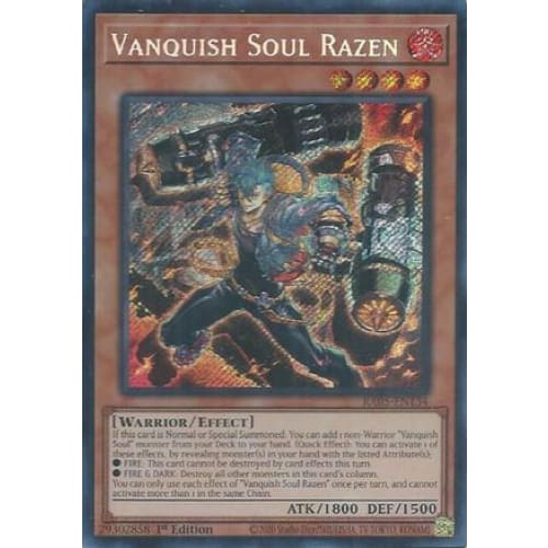 Vanquish Soul Razen (Secret Rare) - RA05-EN134 Secret Rare 1st Edition