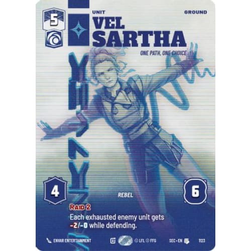 Vel Sartha - One Path, One Choice (Prestige Foil) (1123)  Foil