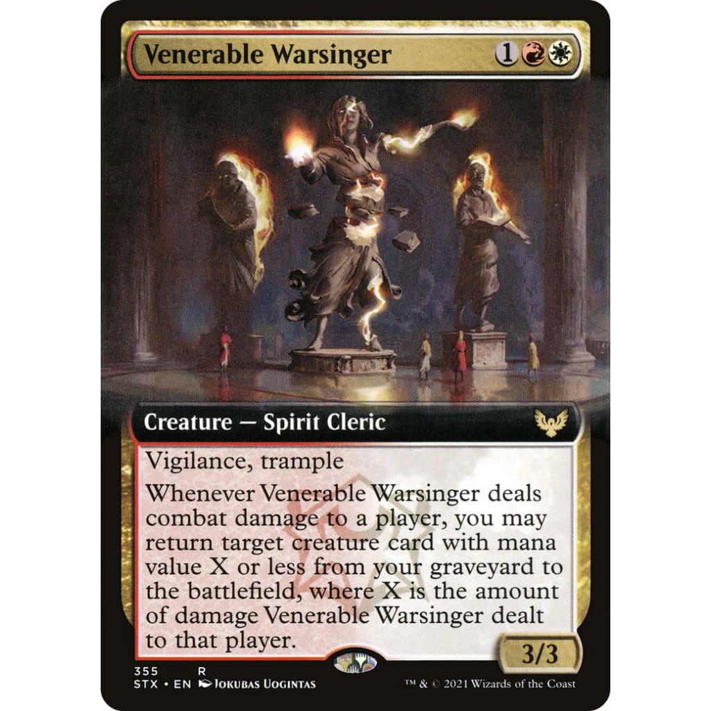 Venerable Warsinger (Extended Art) (STX-355): (Extended Art)