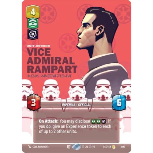 Vice Admiral Rampart - On Schedule (Prestige Foil) (1090)  Foil
