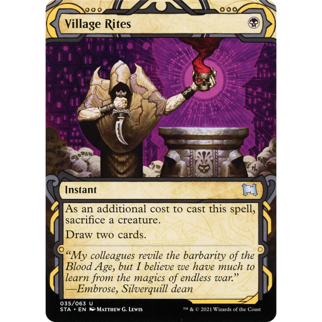 Village Rites (STA-035): (Showcase) (Borderless) Foil