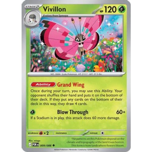 Vivillon (9) Uncommon Reverse Holofoil