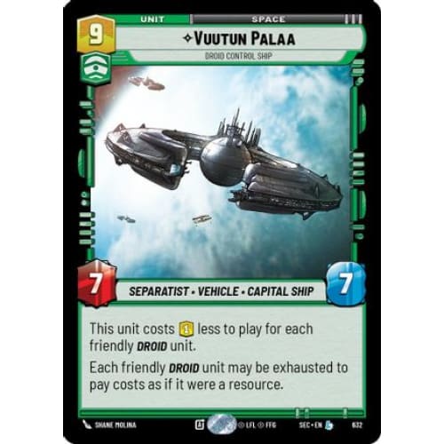 Vuutun Palaa - Droid Control Ship (Foil) (632)  Foil
