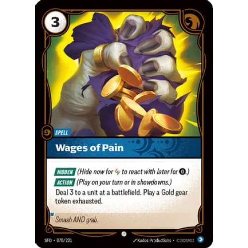 Wages of Pain (070/221) - Spiritforged Foil