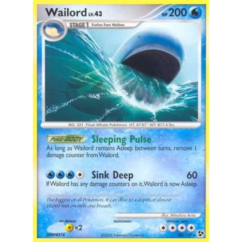 Wailord (30) Rare Classic Reverse Holofoil