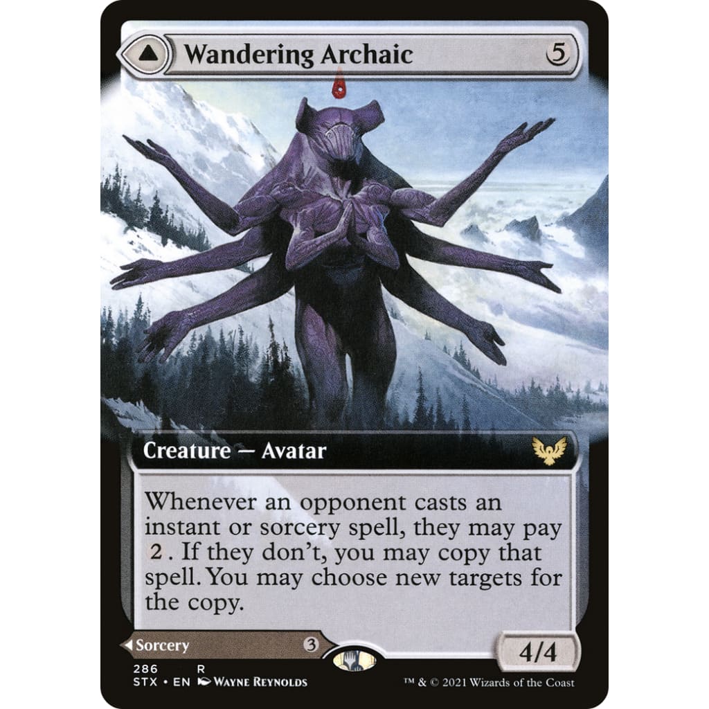 Wandering Archaic (Extended Art) (STX-286): (Extended Art) Foil - Image 3