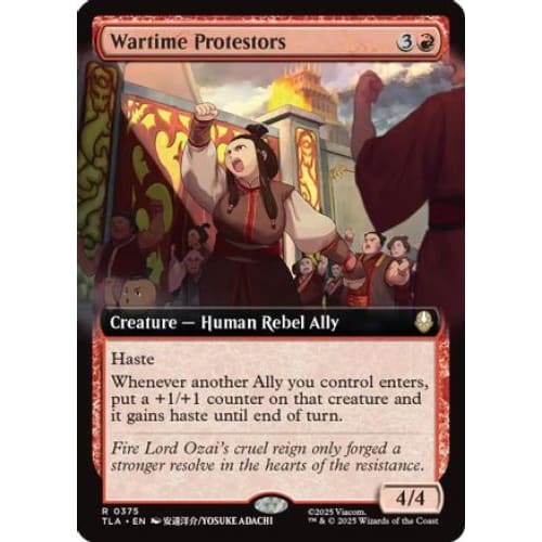 Wartime Protestors (Extended Art) (TLA-375) Foil