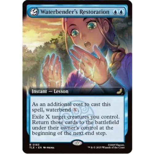 Waterbender's Restoration (Extended Art) (TLE-183) Foil