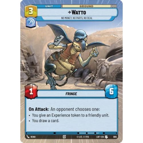 Watto - No Money, No Parts, No Deal (Hyperspace Foil) (805)  Foil