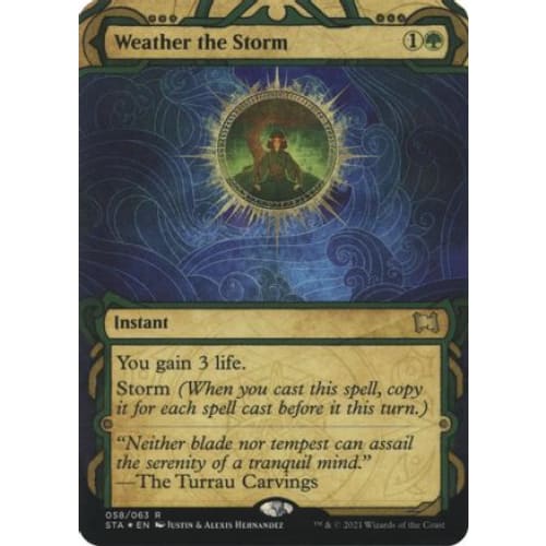 Weather the Storm (Foil Etched) (STA-058) (Borderless) Foil