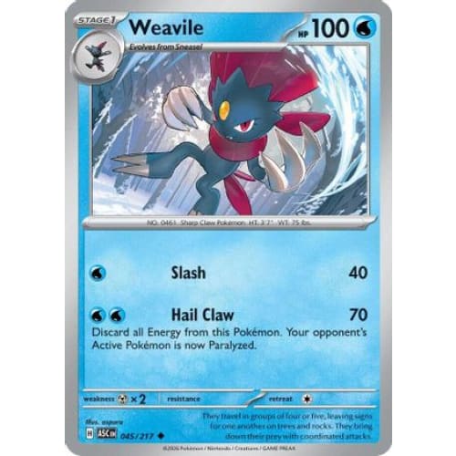 Weavile - 045/217 (45) Uncommon