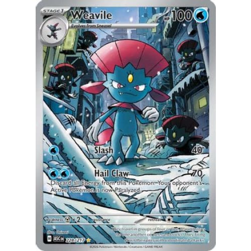 Weavile - 228/217 (228) Illustration Rare Holofoil