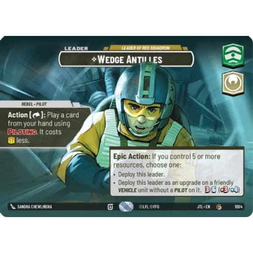 Wedge Antilles - Leader of Red Squadron (Showcase) (1004)  Foil