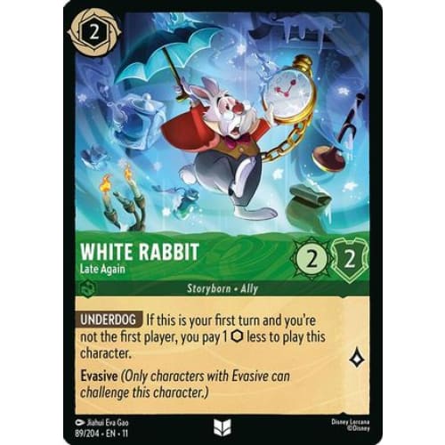 White Rabbit - Late Again (89/204) - Winterspell Cold Foil