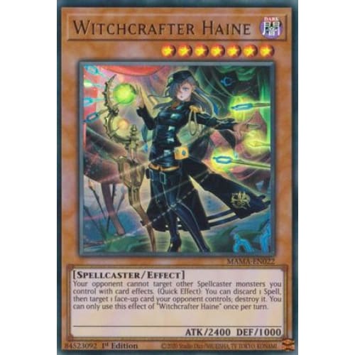 Witchcrafter Haine - MAMA-EN022 Ultra Rare 1st Edition