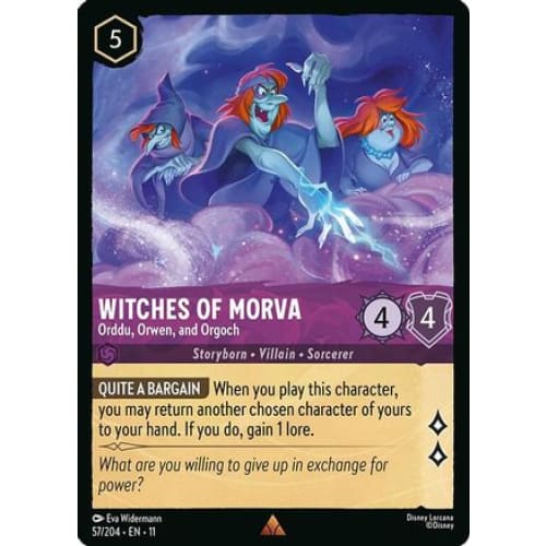 Witches of Morva - Orddu, Orwen, and Orgoch (57/204) - Winterspell Cold Foil