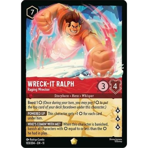 Wreck-It Ralph - Raging Wrecker (103/204) - Winterspell Cold Foil