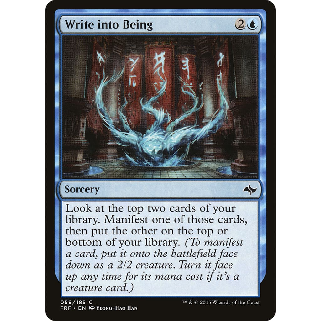 Write into Being (FRF-059)