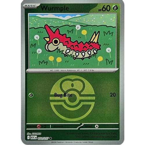 Wurmple (Love Ball) (11) Common Reverse Holofoil