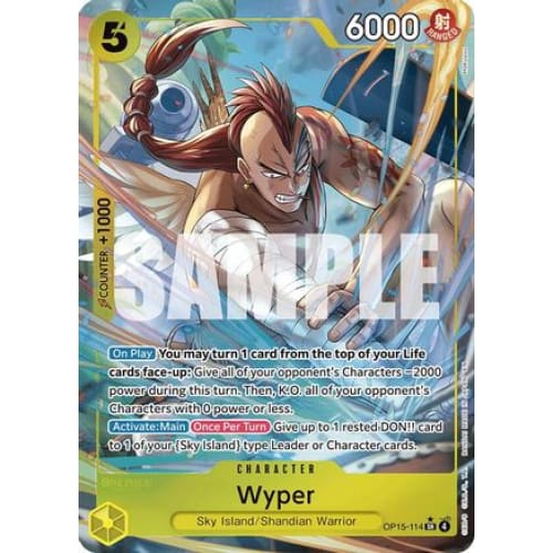Wyper (Alternate Art) OP15-114 SR Adventure on Kami's Island  Foil