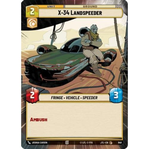 X-34 Landspeeder (Hyperspace Foil) (948)  Foil