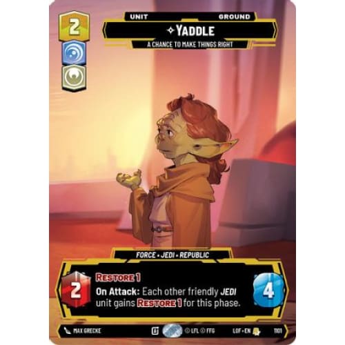 Yaddle - A Chance To Make Things Right (Prestige Foil) (1101)  Foil