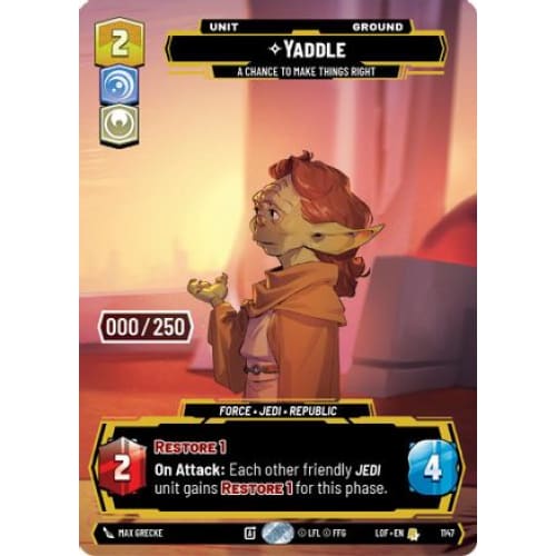 Yaddle - A Chance To Make Things Right (Serialized) (1147)  Foil