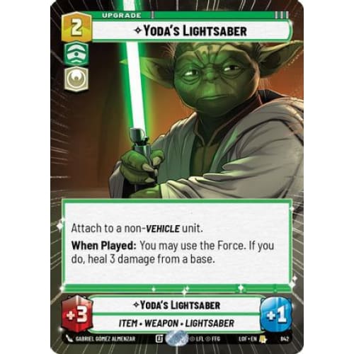 Yoda's Lightsaber (Hyperspace Foil) (842)  Foil