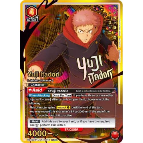 Yuji Itadori (043) (SR**) (UEX02BT/JJK-3-043) - UEX02BT Jujutsu Kaisen Vol2 Foil