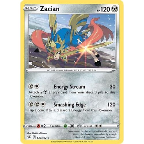Zacian (139) Rare Classic