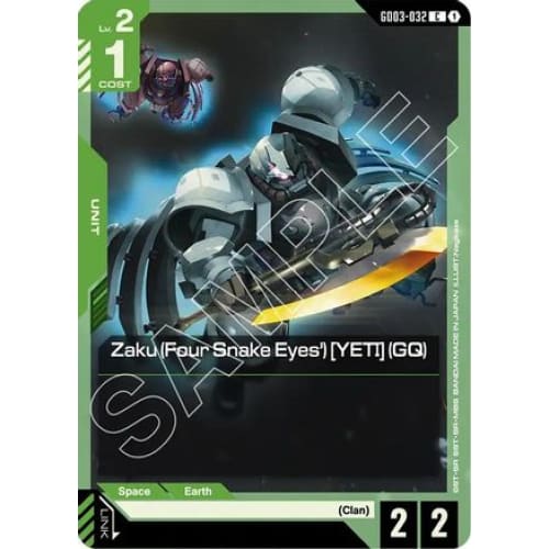Zaku (Four Snake Eyes') [YETI] (GQ) (GD03-032) - Steel Requiem