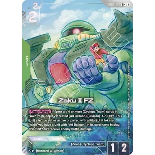 Zaku II FZ (R+) (GD03-020) - Steel Requiem Holofoil