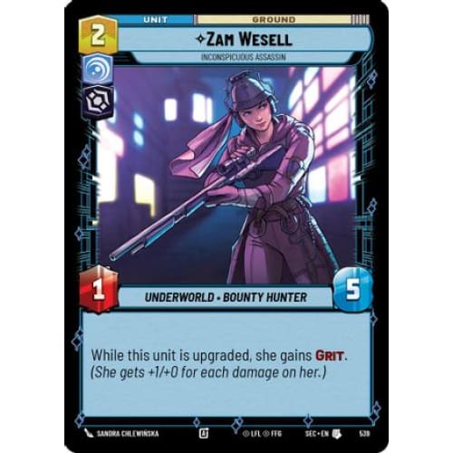 Zam Wesell - Inconspicuous Assassin (Foil) (539)  Foil