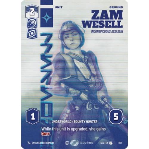 Zam Wesell - Inconspicuous Assassin (Prestige Foil) (1112)  Foil