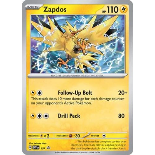 Zapdos - 157 (157) Promo Holofoil