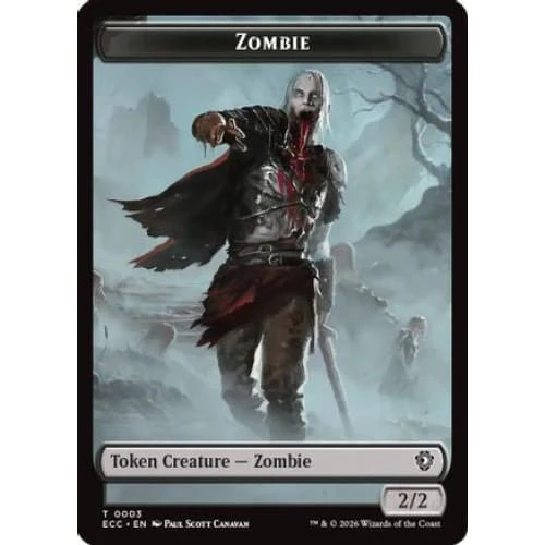 Zombie // Elf Warrior Double-Sided Token (ECC-3 // 4)