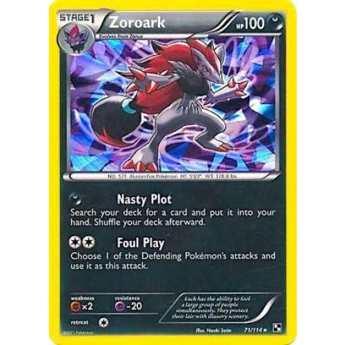 Zoroark - 71/114 (Cracked Ice Holo) Promo