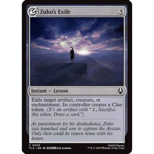Zuko's Exile (TLA-003) Foil